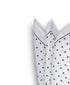 Pocket Square - White & Black Dot - by Urbbana