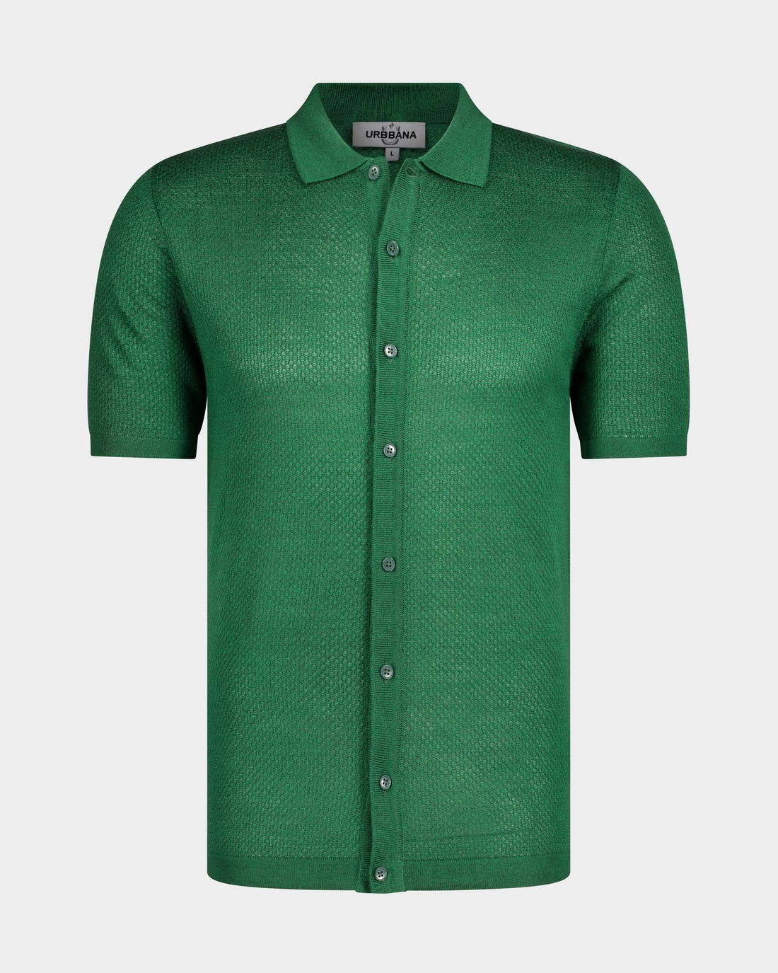 The Sonny Knitted Polo Shirt - Forest Green