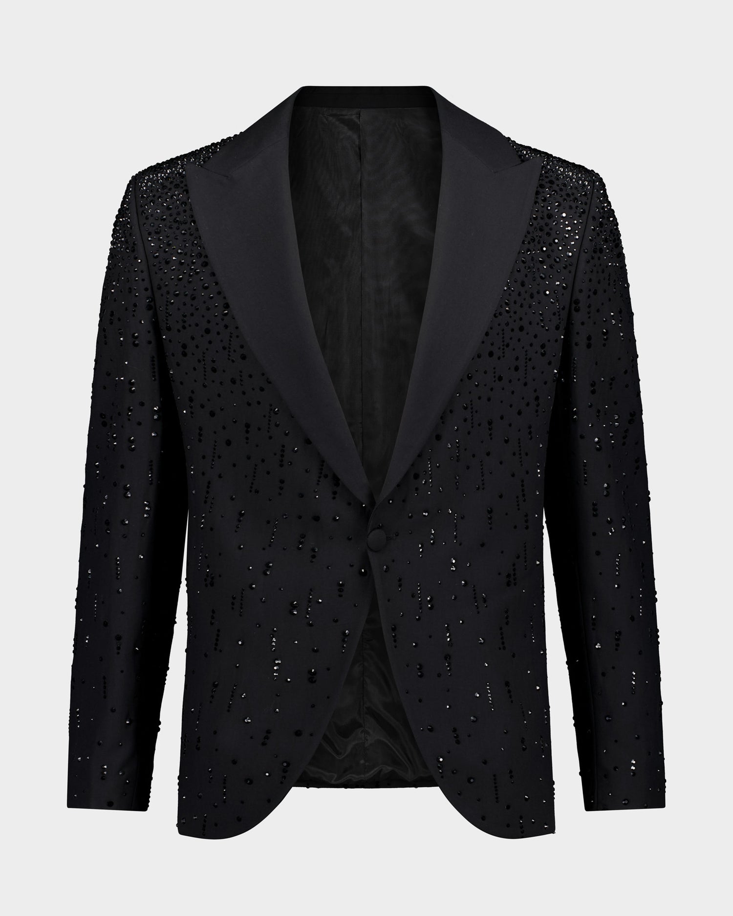The Roc Noir Ceremonial 3pc Suit - Black beaded