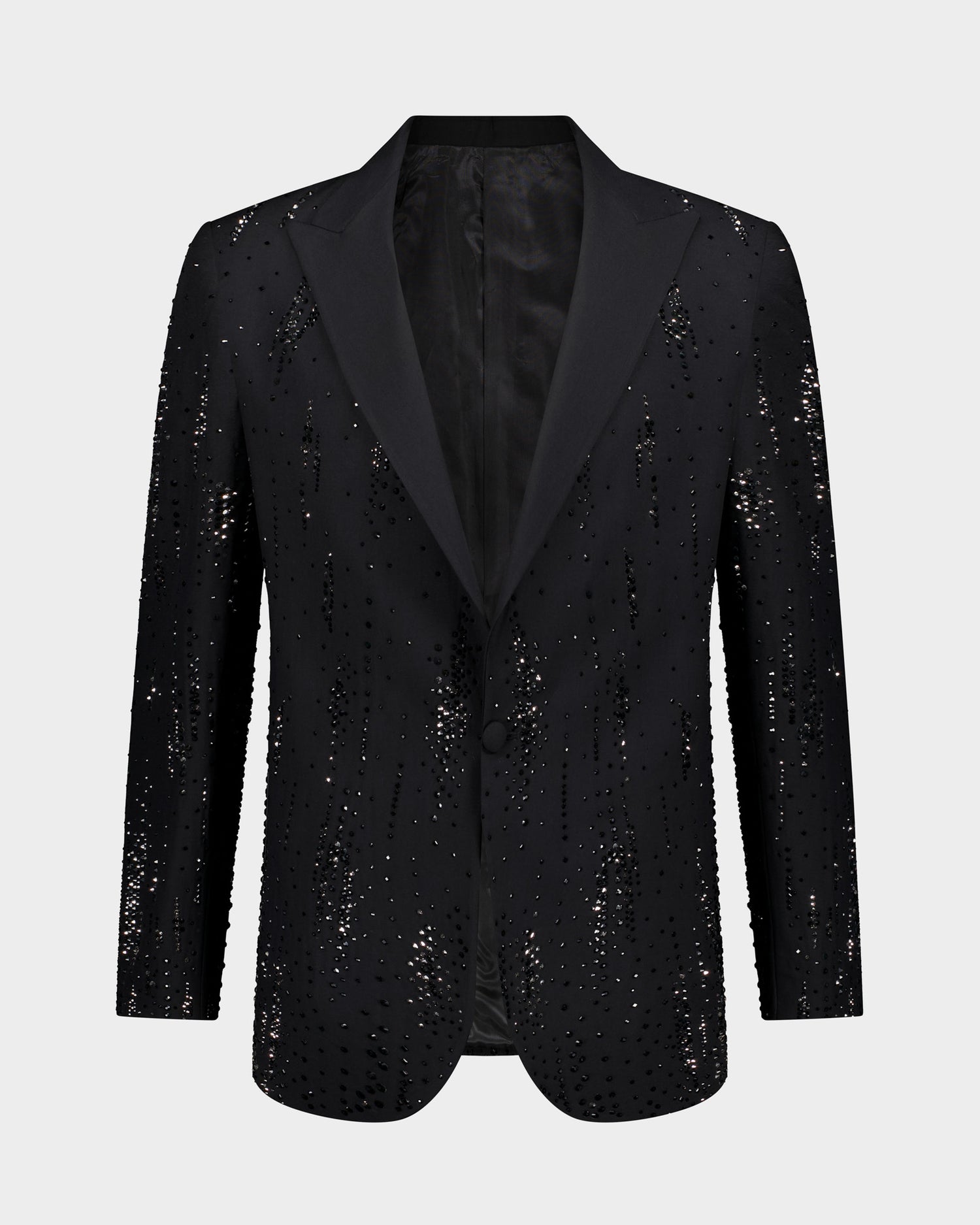 The Roc Meteor Rain Ceremonial Jacket - Black/Silver beaded