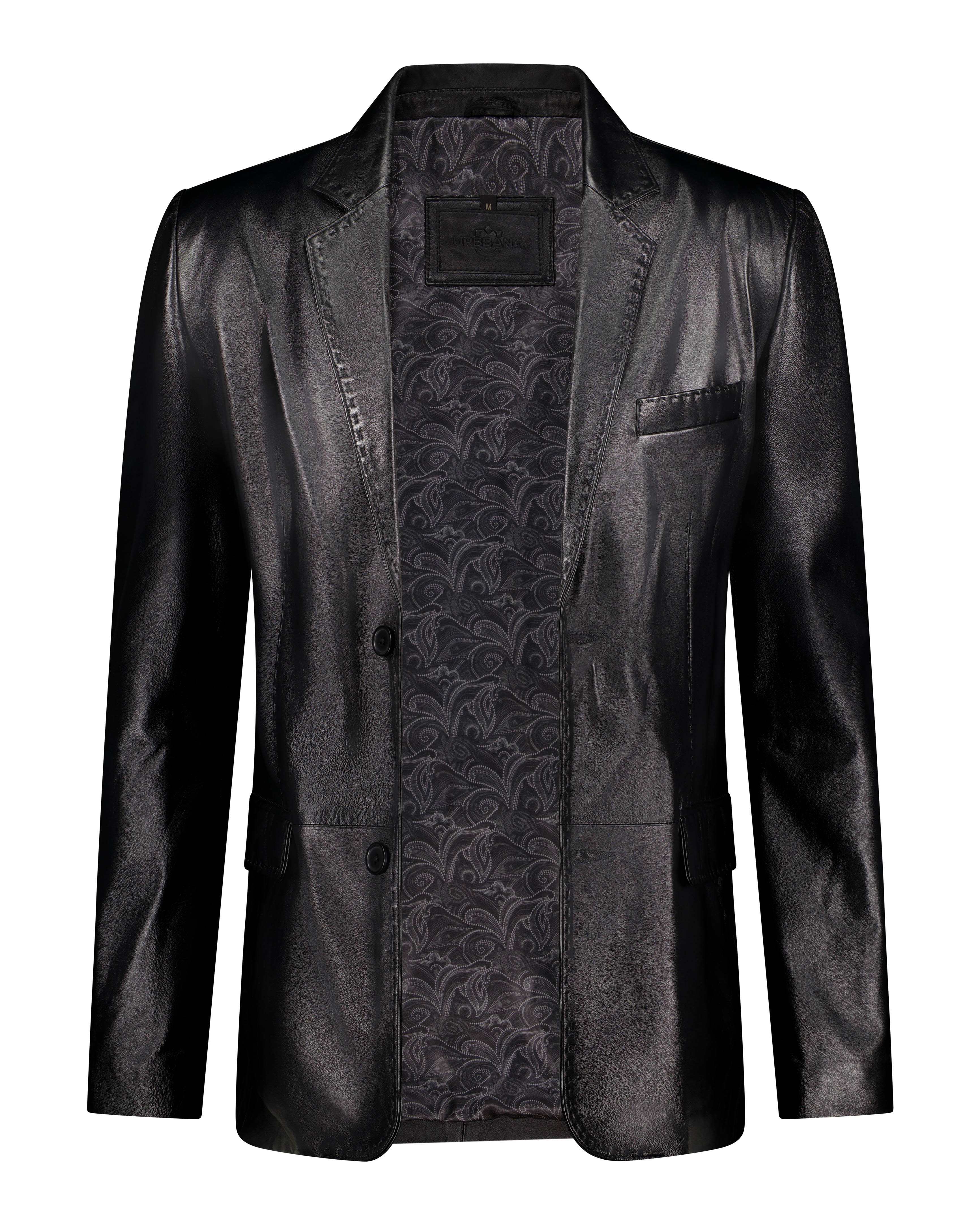 De Niro - Black Leather Blazer - Elegant Gentleman’s Leather Jacket