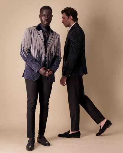 Inception Crystal Beaded Ceremony - Jacket Black