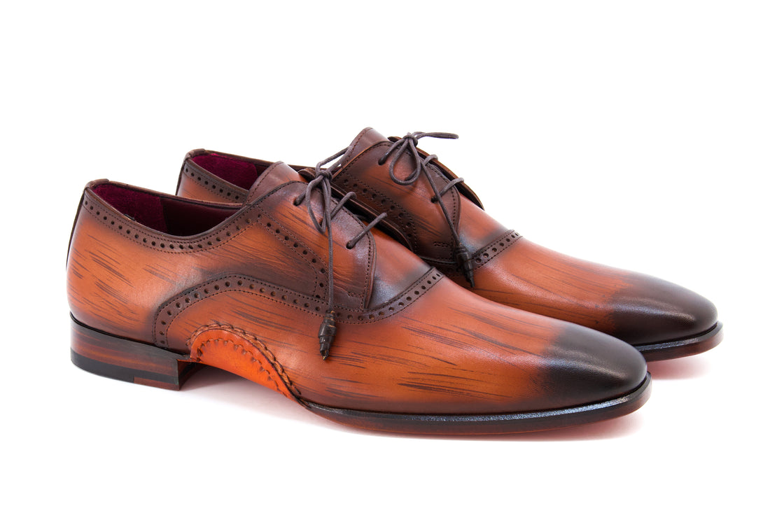 Santorini Brogue Patina Dress Shoes - Brown - Timeless Design & Craftsmanship