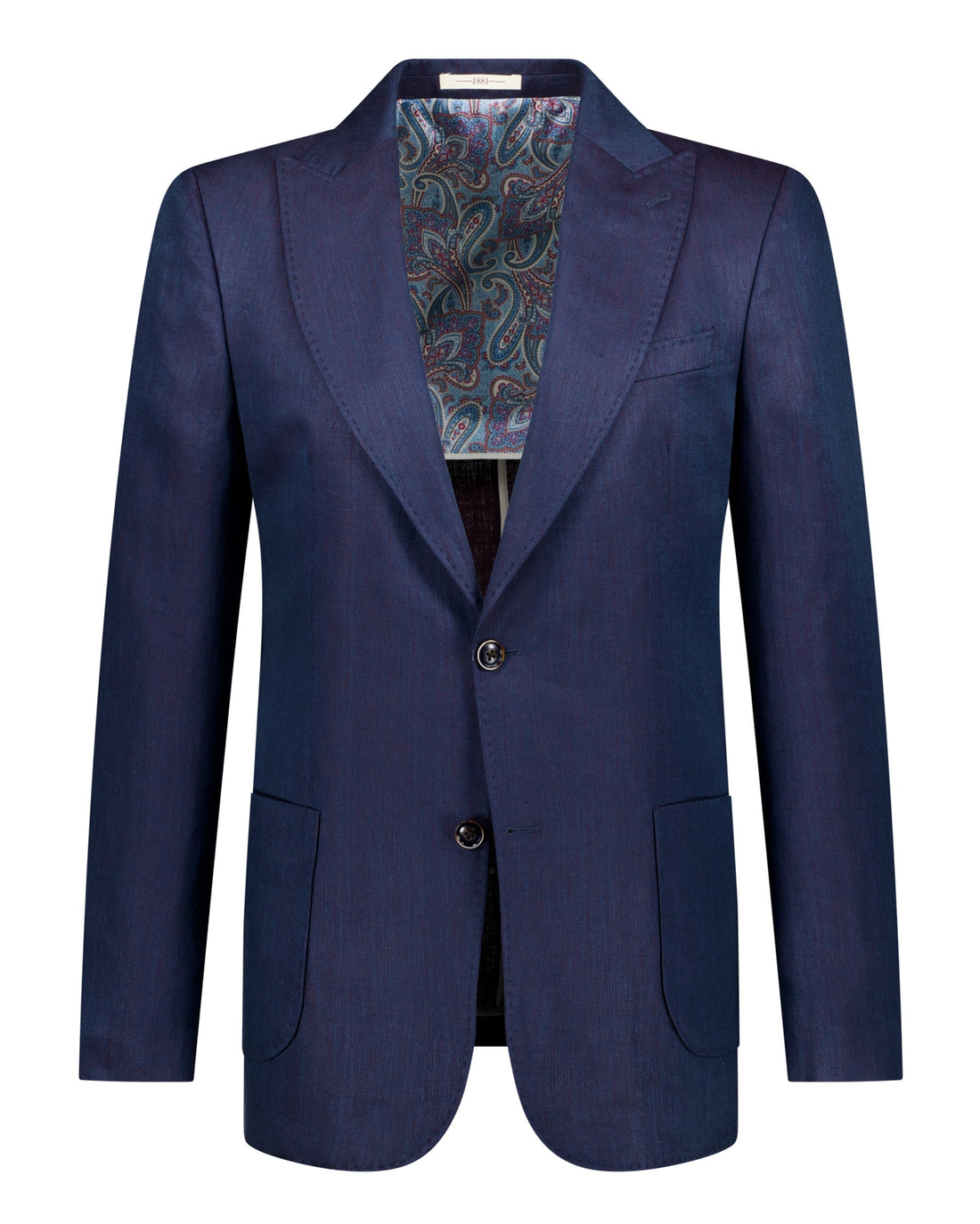 Cupari Linen Sport Jacket - Navy - Jacket by Urbbana