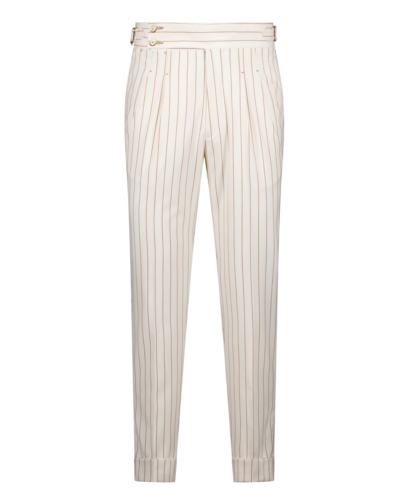 Mykonos Trouser - Peach Pinstripe - Pants by Urbbana