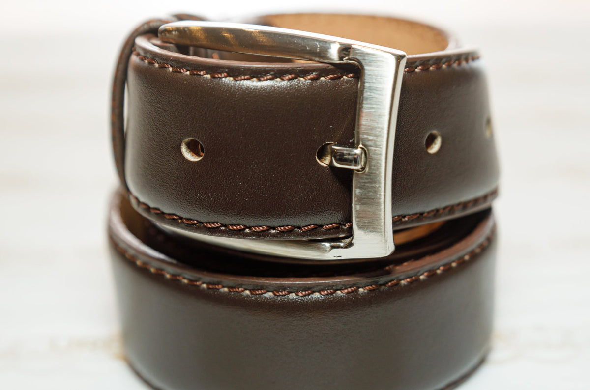 The Rami Belt - Chocolate Brown — alternate angle