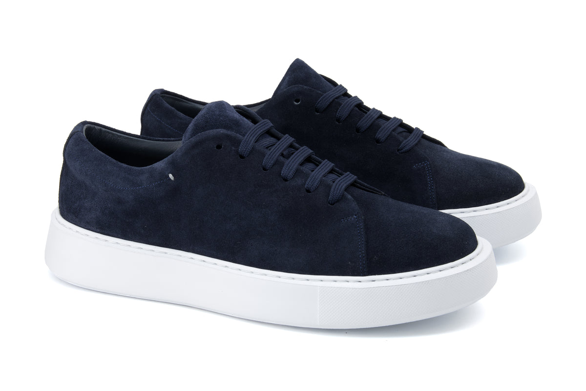 Carlito Casual Sneakers - Navy - URBBANA Handmade Shoes – Tradition Meets Luxury