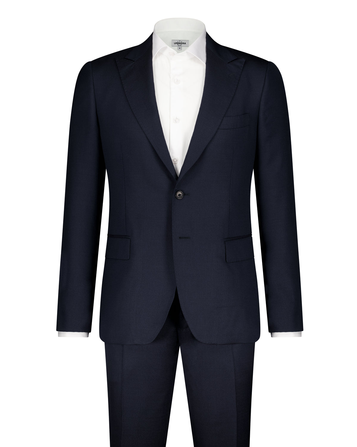 URBBANA Federico dark-navy Zegna-cloth suit.