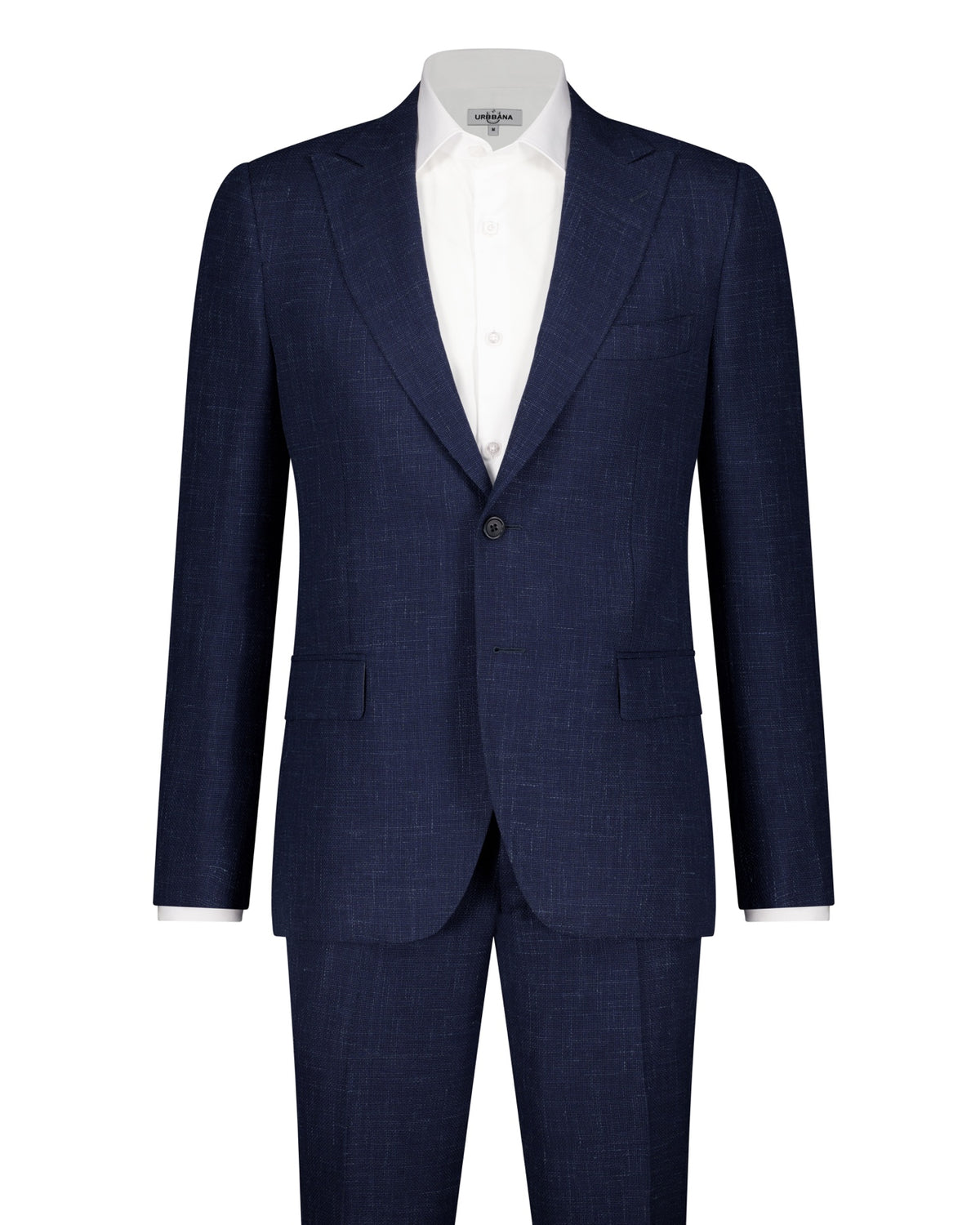 Marcus Loro Piana Linen Cloth Suit - Navy Check - Made In Italy - Suit by Urbbana