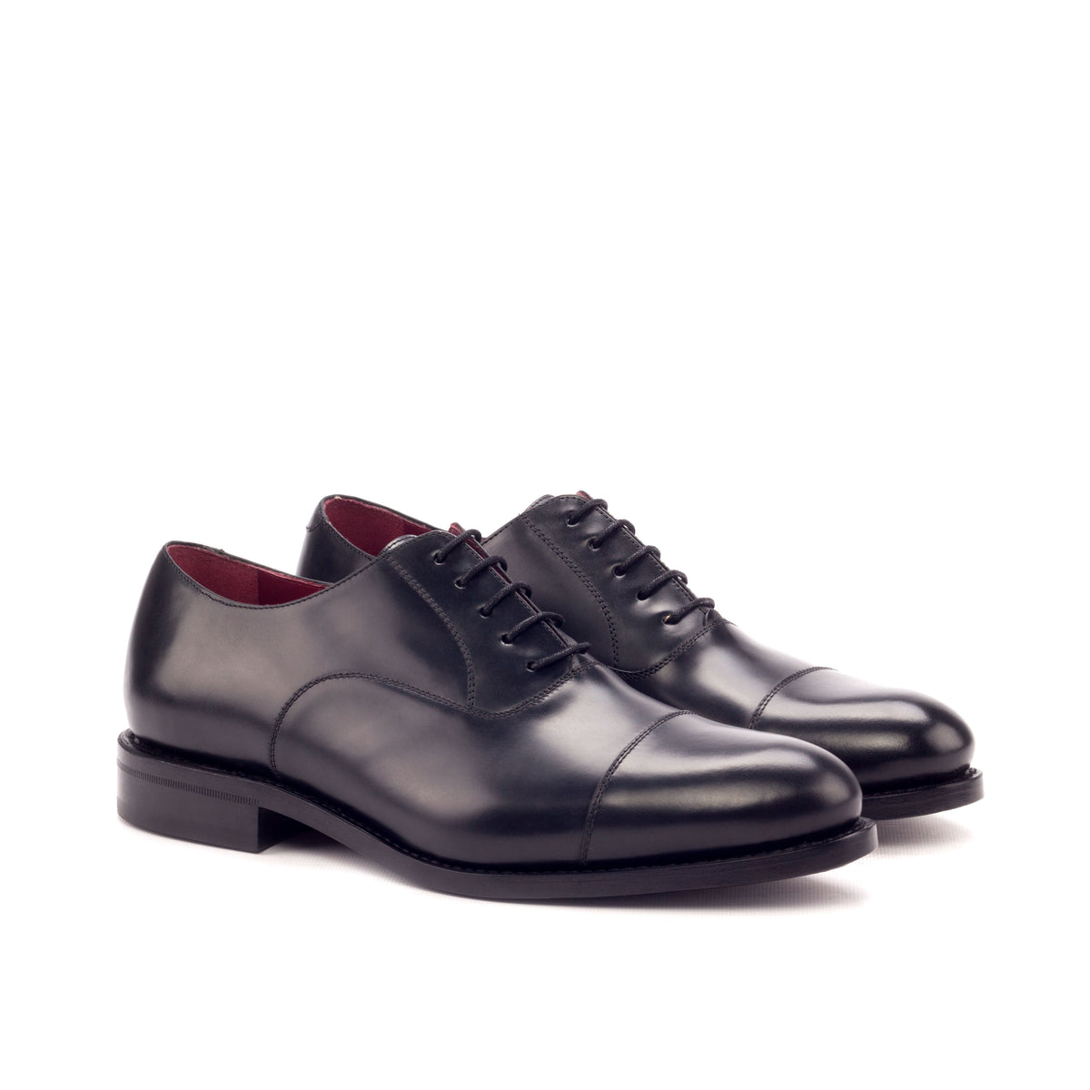 URBBANA Oxford Goodyear Welted Polished Calf Black angled view 5.