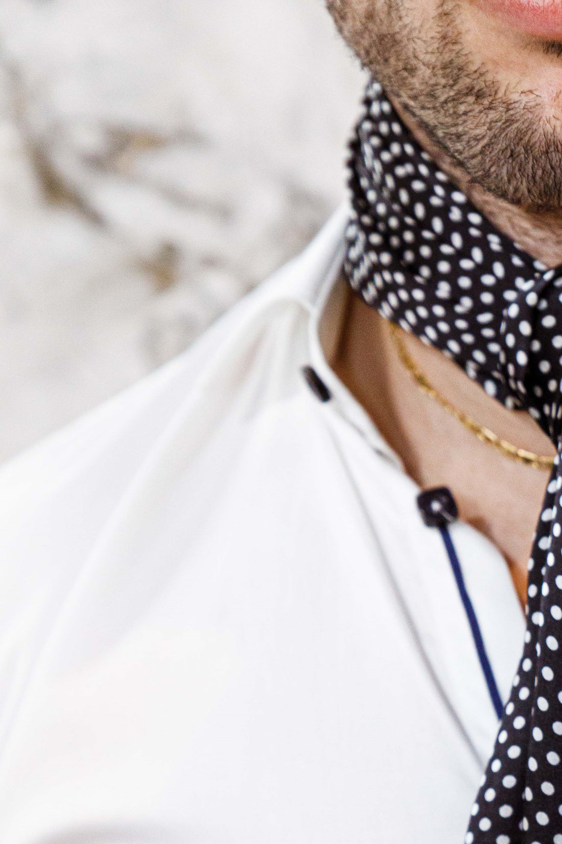 Silk Scarf - Black & White - Scarf by Urbbana