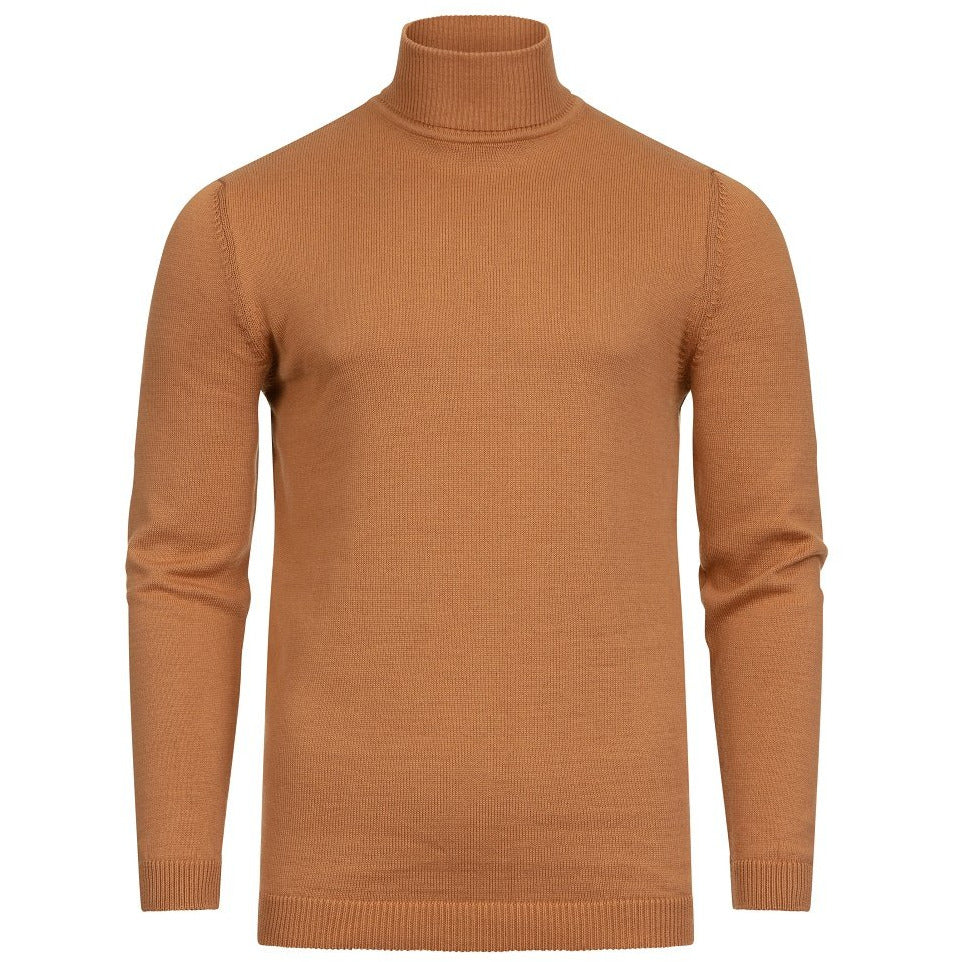 Tan Turtleneck Sweater - Sweater by Urbbana