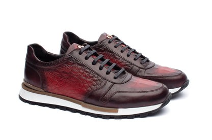 The Luka Sneakers - Burgundy - Sneaker by Urbbana