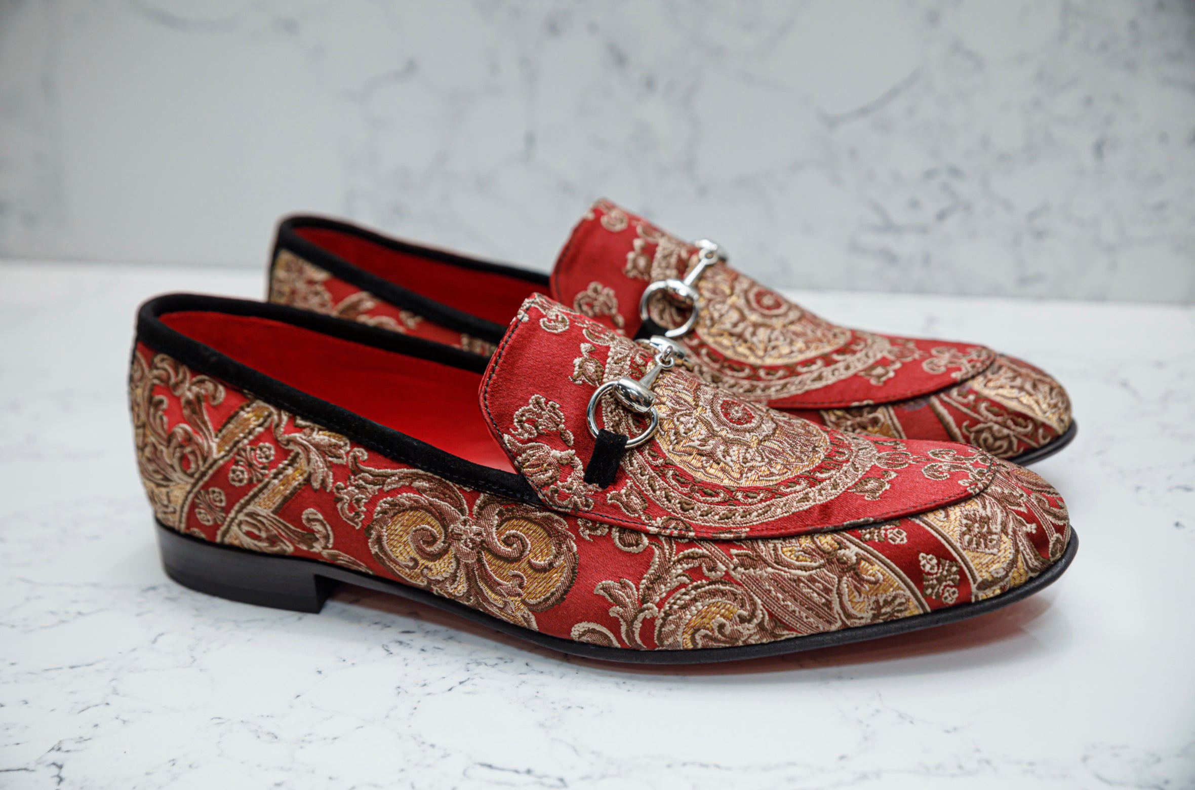 The Baroque Loafers - Red - Loafers by Urbbana