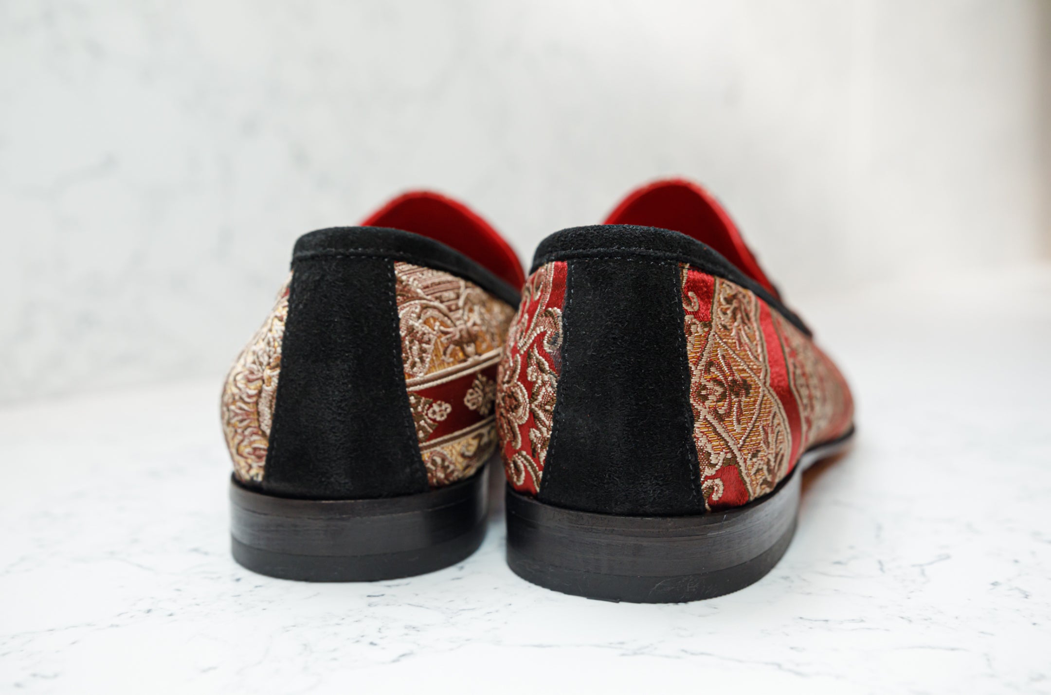 The Baroque Loafers - Red - Loafers by Urbbana