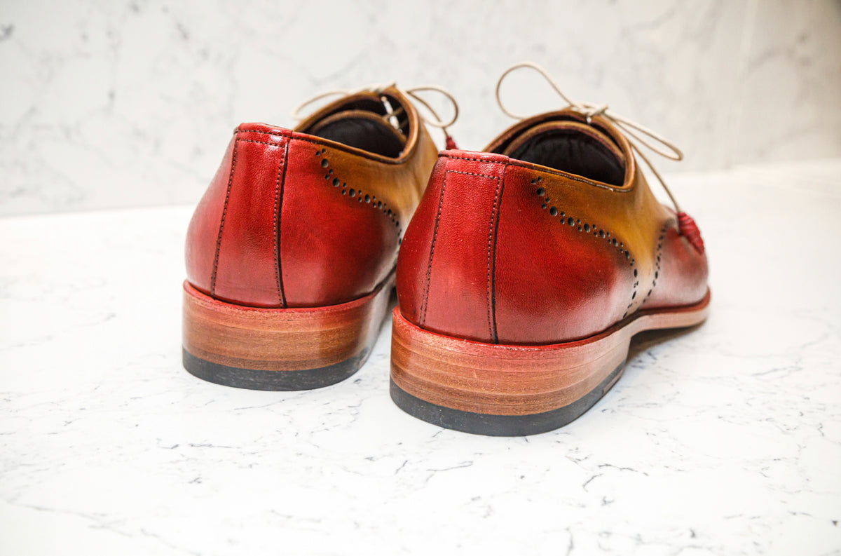 The Havana Patina Brogues - Red & Gold - Brogues by Urbbana