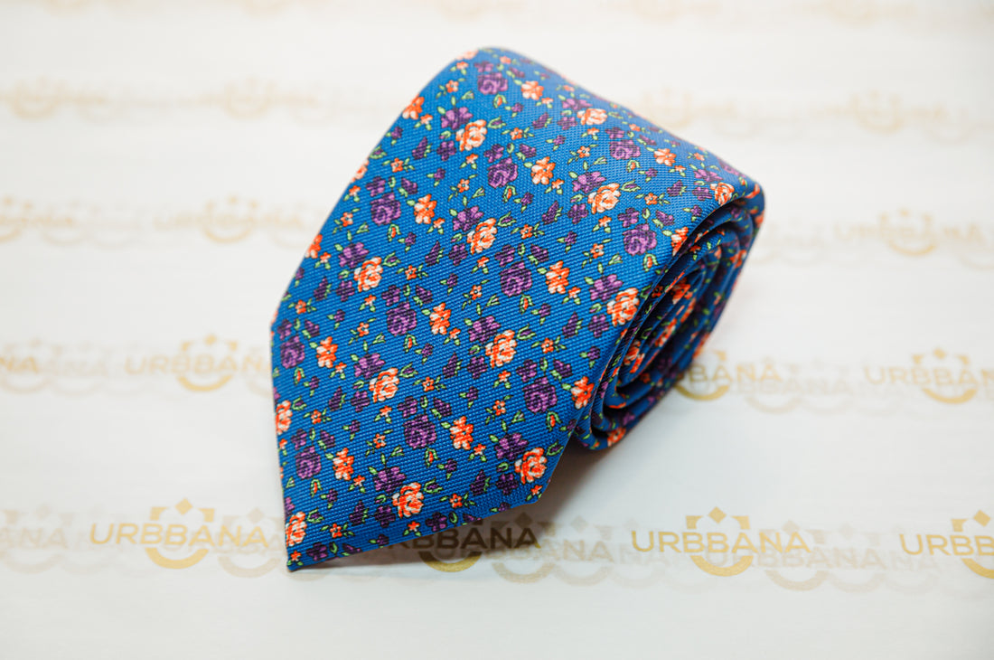 The Dino Silk Tie - Made in Italy - URBBANA Handmade Luxury Silk Ties