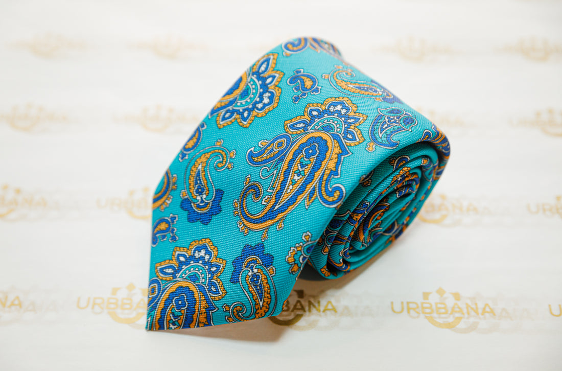 The Ramid Silk Tie - Made in Italy - URBBANA Handmade Luxury Silk Ties