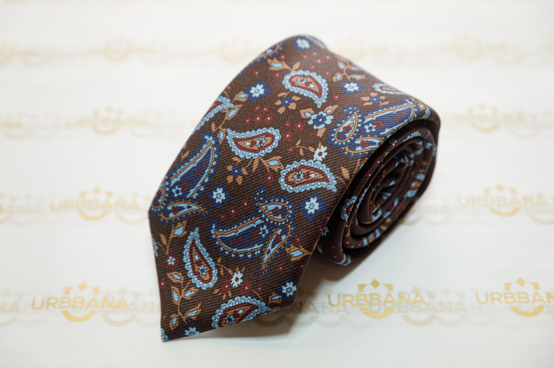 The Olman Silk Tie - Made in Italy - URBBANA Handmade Luxury Silk Ties