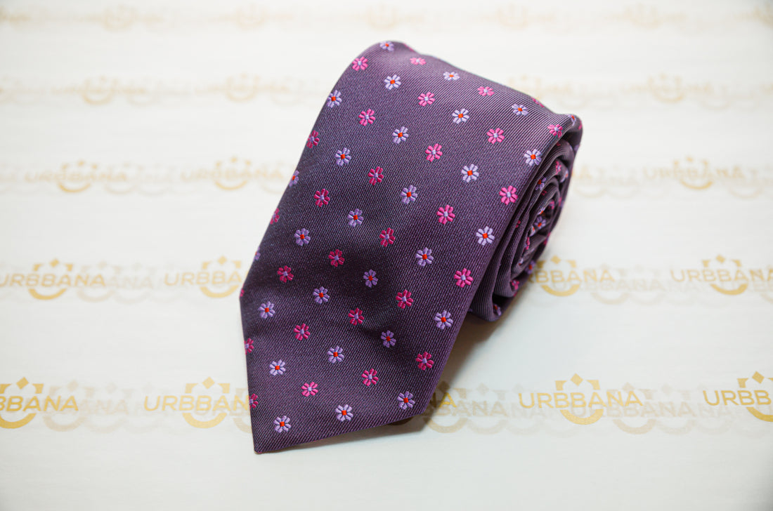 The Karim Silk Tie - Made in Italy - URBBANA Handmade Luxury Silk Ties