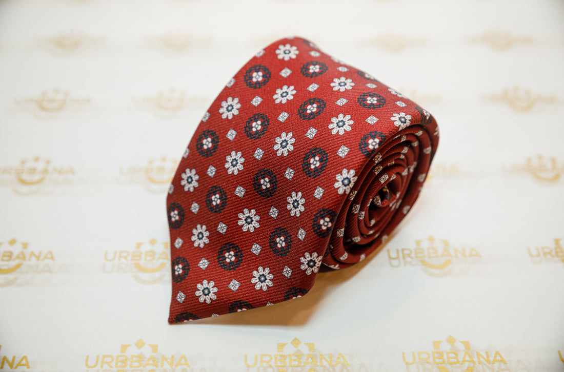 The Hu Silk Tie - Made in Italy - URBBANA Handmade Luxury Silk Ties
