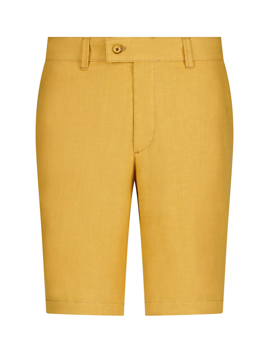 The Nuno Linen Shorts - Yellow - URBBANA Luxury Handmade Linen Shorts