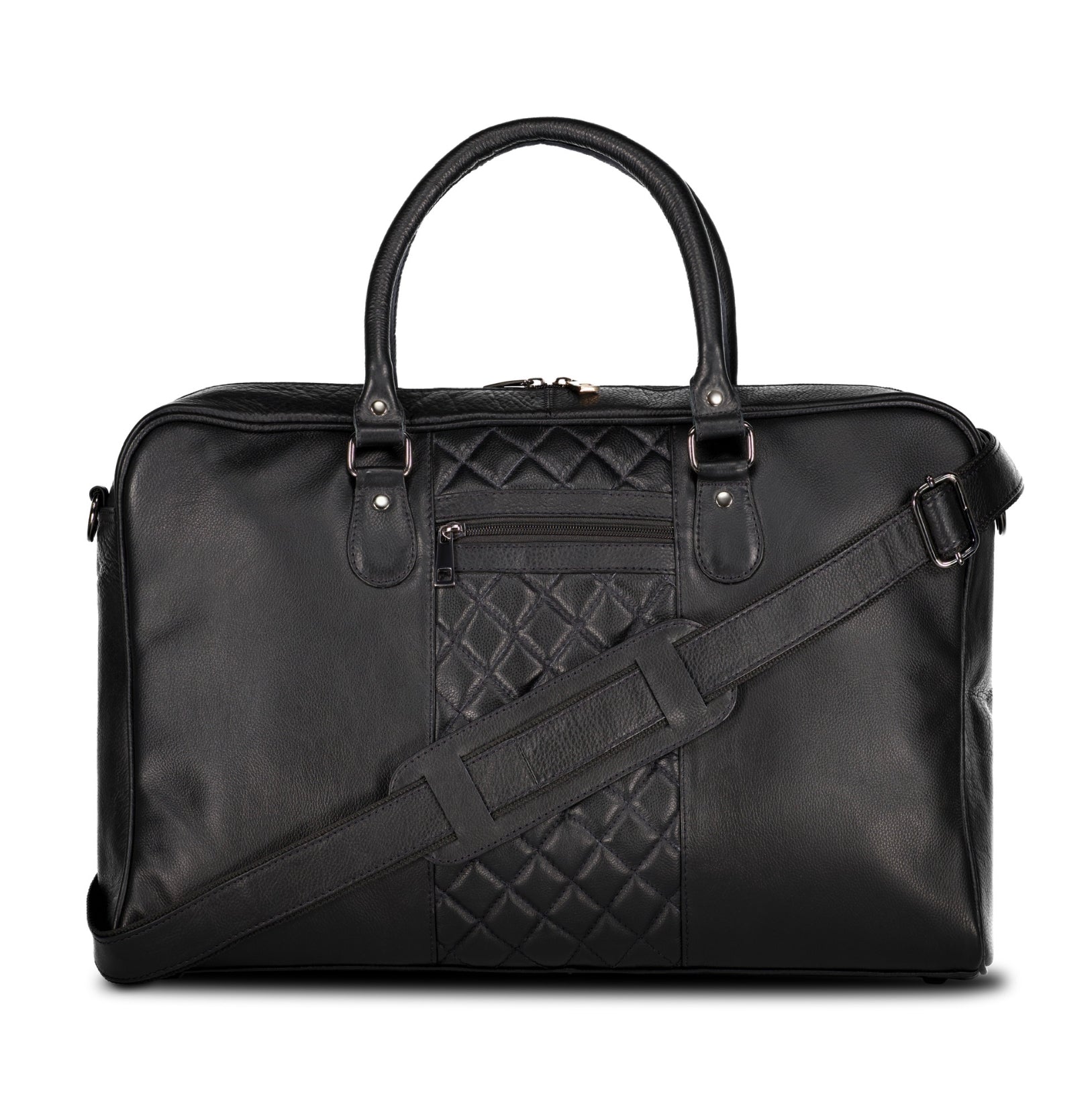 The Vincenza Weekend Bag - Black - URBBANA Bag Collection