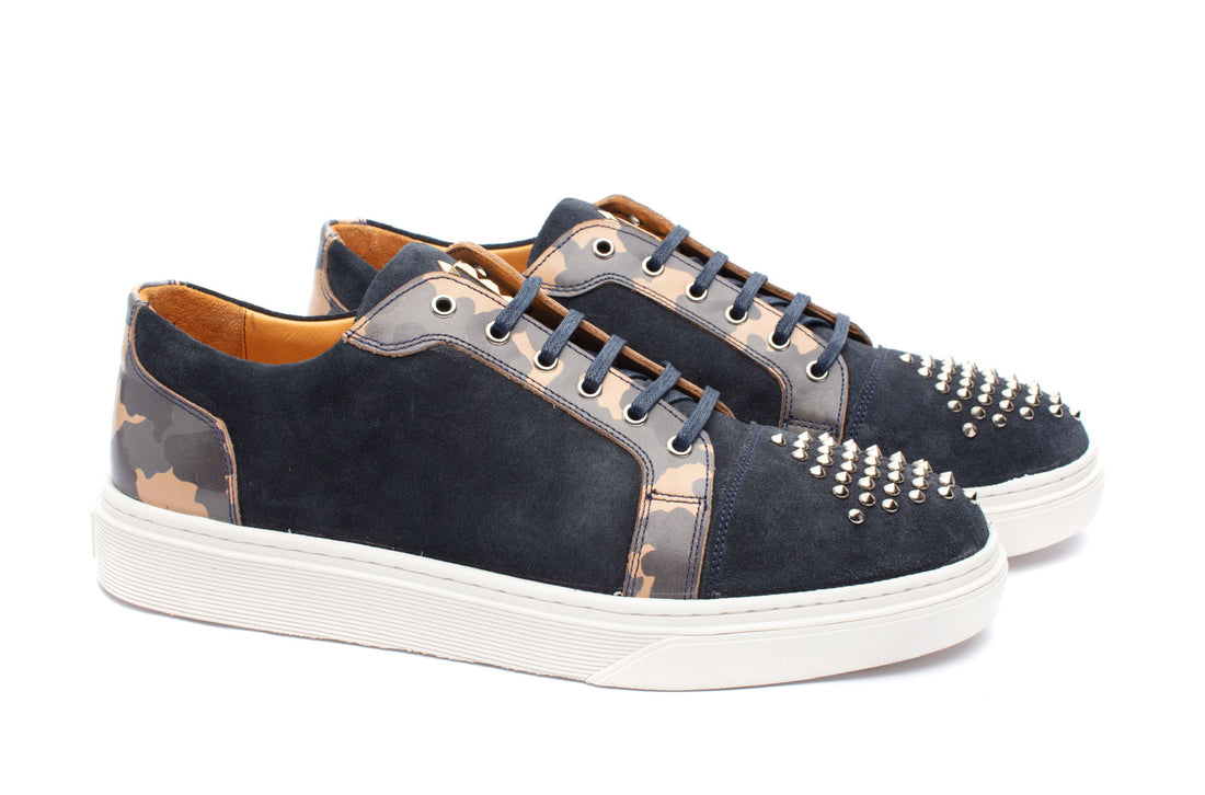The Camo Stud Sneakers - URBBANA Handmade Shoes