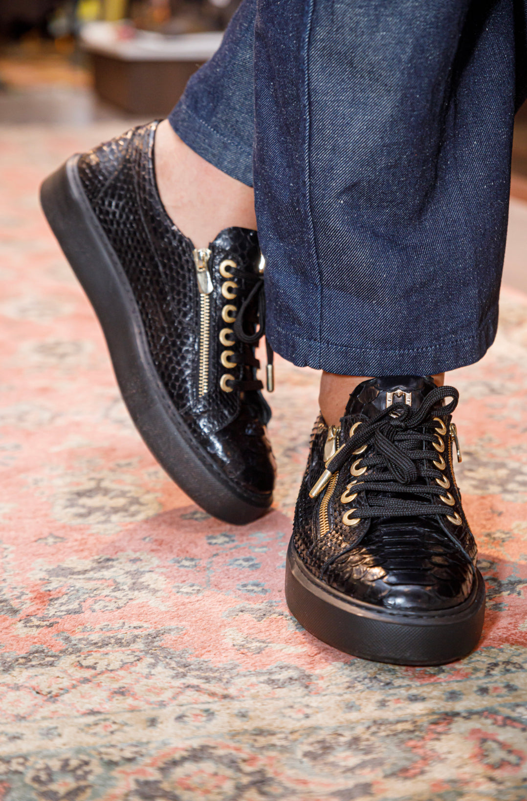 The Franco Python Zip Sneakers - Sneaker by Urbbana