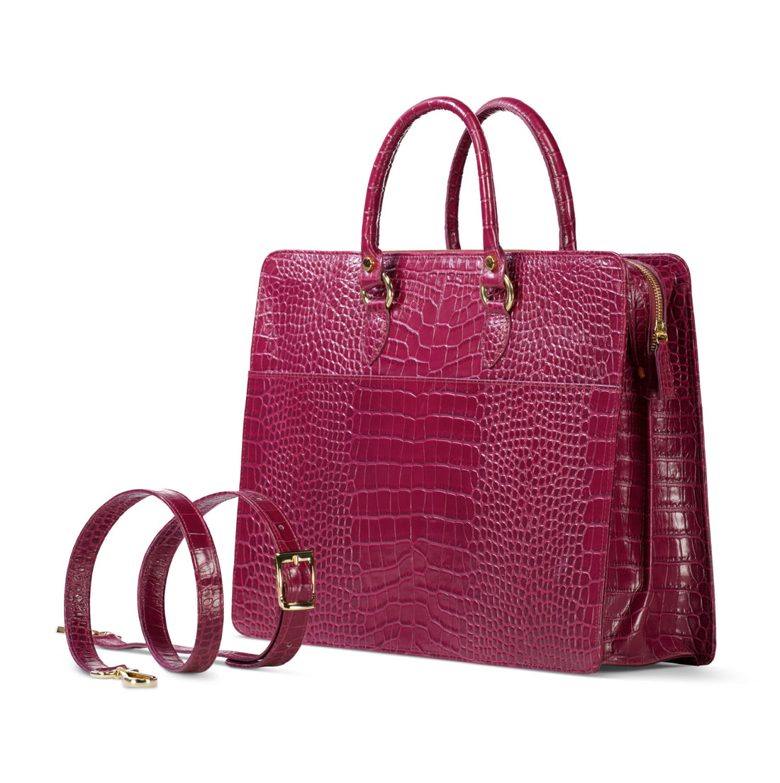 The Luna Briefcase - Cherry Red - Bags by Urbbana