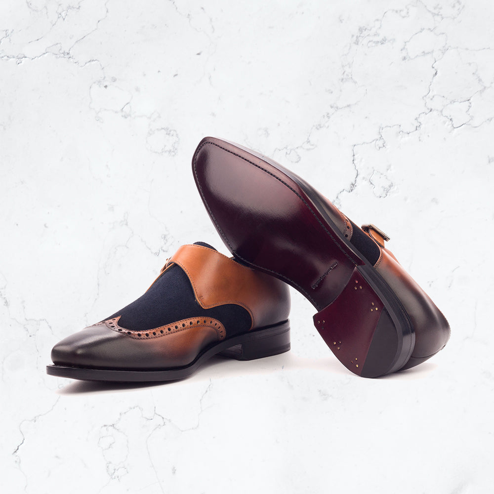 Single Monk - Dress II - Luxurious Materials for Footwear