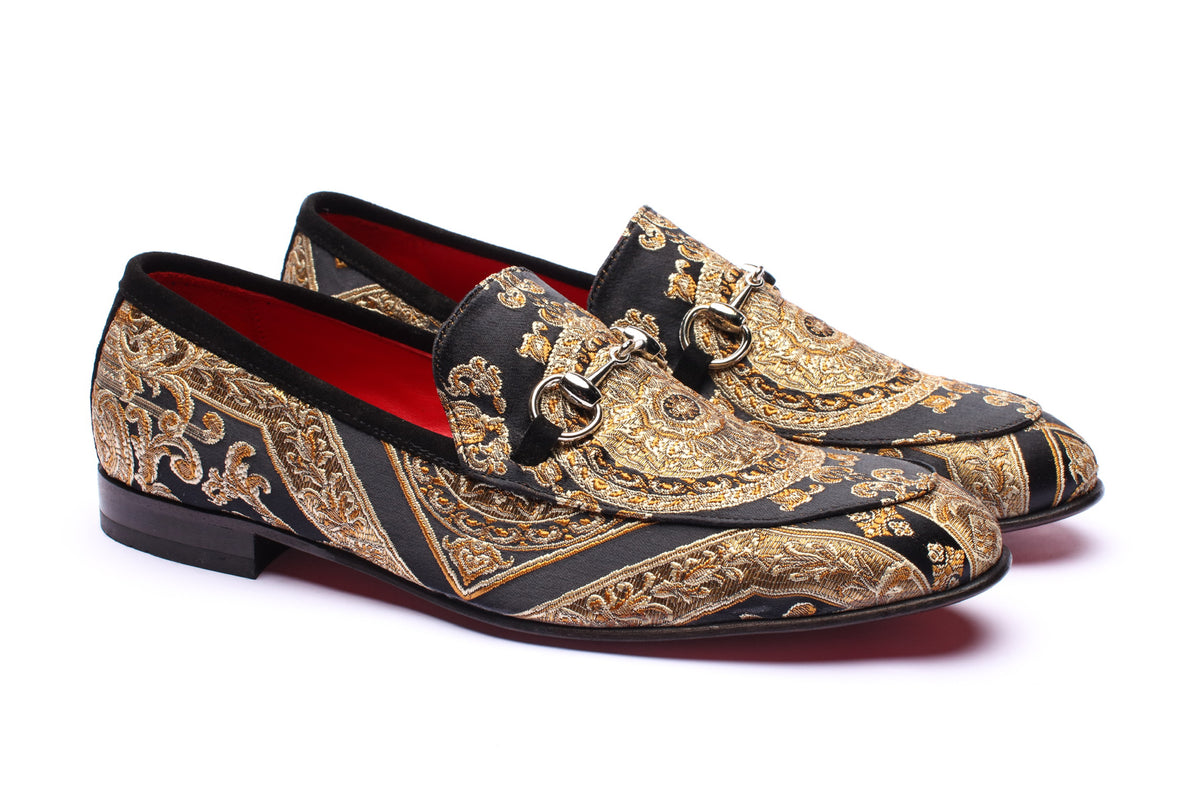The Baroque Loafers - Black - URBBANA Luxury Loafers