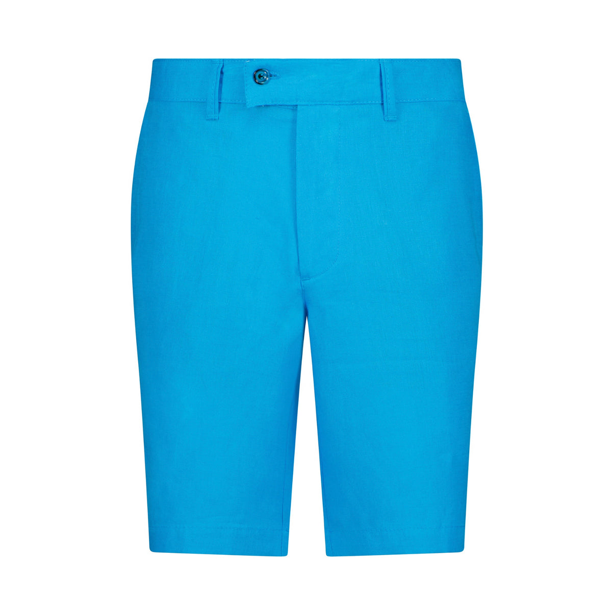 The Dante Linen Shorts - Aqua Blue - URBBANA Luxury Handmade Linen Shorts