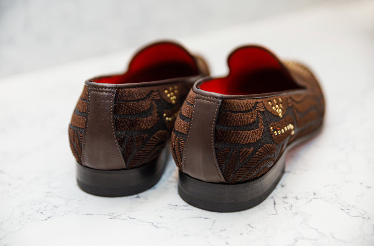 The Tuvan Diamond Loafers - Brown - Loafers by Urbbana